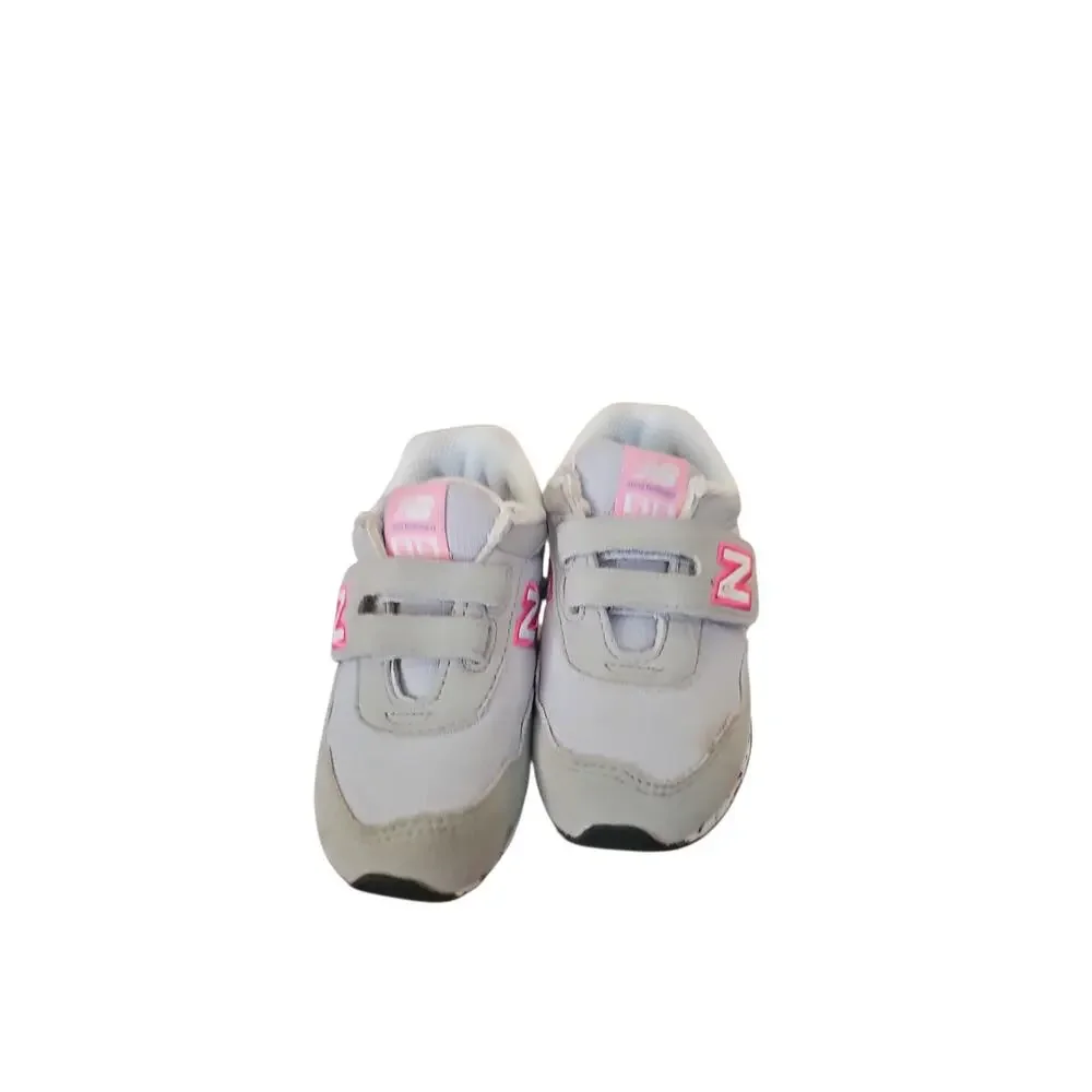 New Balance 515 hook and loop toddler baby sneakers sz 6 pink gray